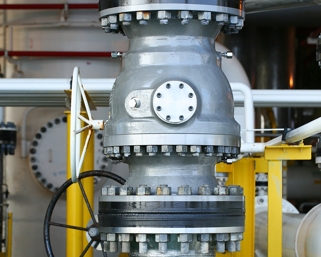 Manual valve in production process