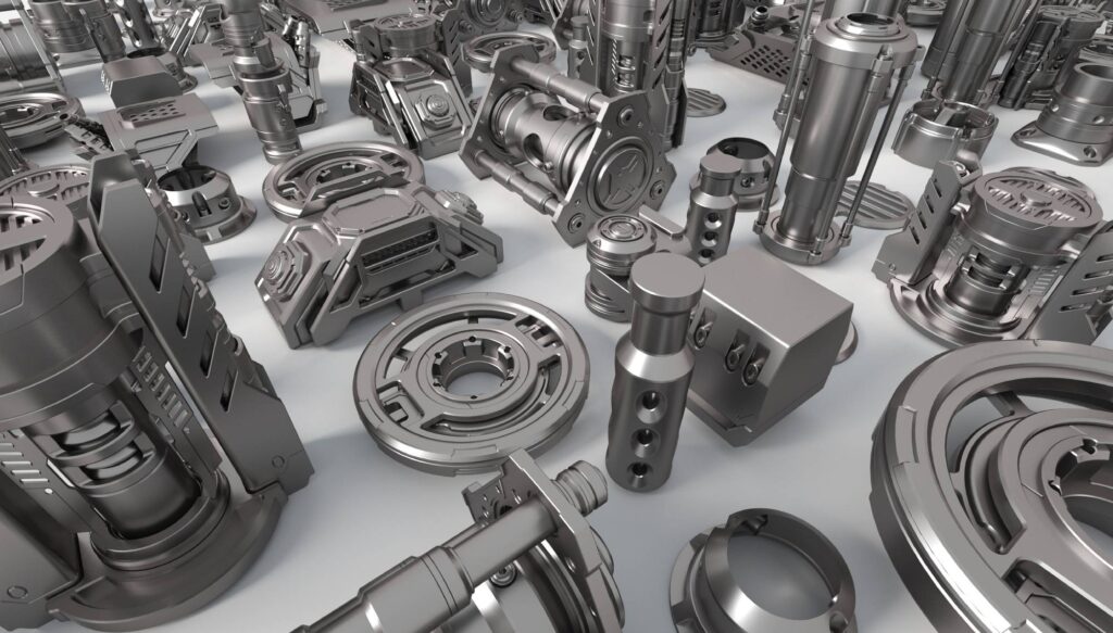 Various metal cast components