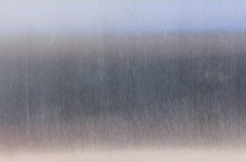 Brushed surface of a 304 austenitic stainless steel bar